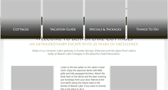Desktop Screenshot of beaverlakecottages.com